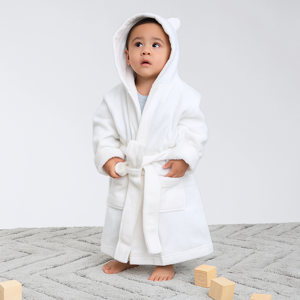 Baby White Bathrobe
