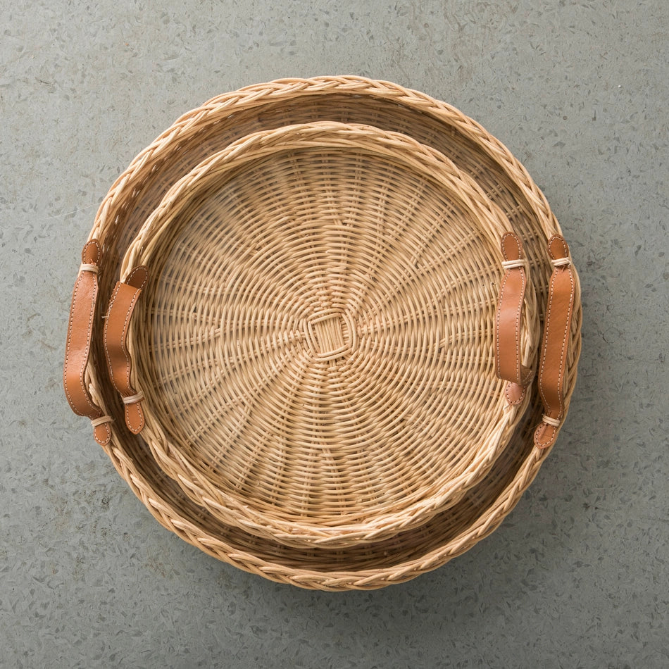 Rattan Round Tray