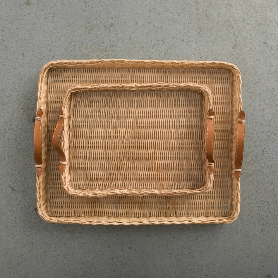 Rattan Rectangular Tray