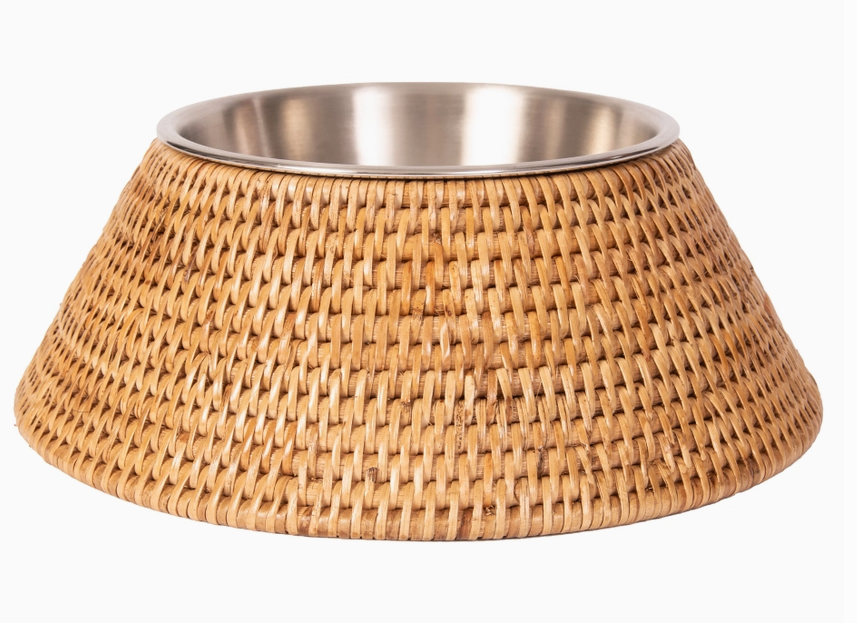 Rattan Pet Bowl