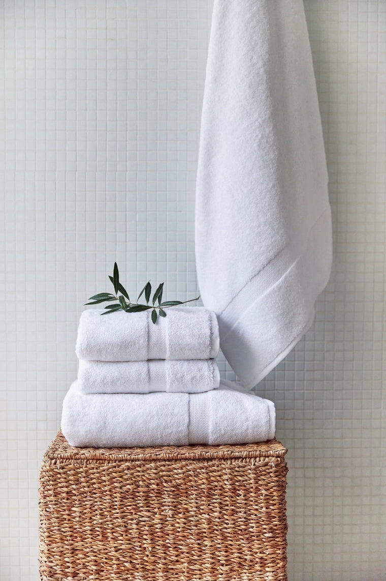 WHITE TERRY TOWELS
